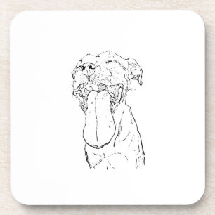 American Staffordshire Terrier Illustration Coaster