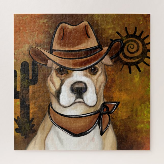 AMERICAN STAFFORDSHIRE TERRIER        JIGSAW PUZZLE (Vertical)