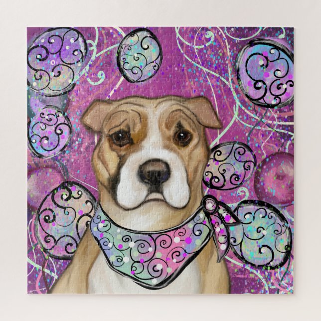AMERICAN STAFFORDSHIRE TERRIER            JIGSAW PUZZLE (Vertical)