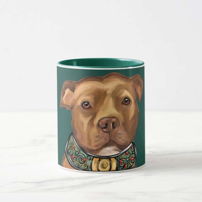 AMERICAN STAFFORDSHIRE TERRIER MUG (Center)