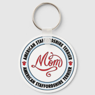 AMERICAN STAFFORDSHIRE TERRIER mum Key Ring