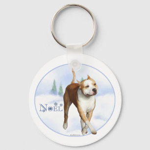 American Staffordshire Terrier Noel - Keychain