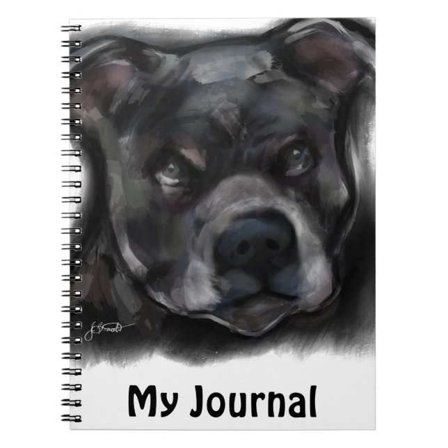 American Staffordshire Terrier Notebook (Front)