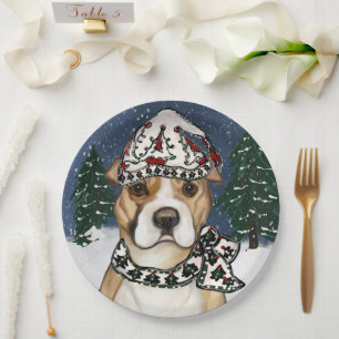 AMERICAN STAFFORDSHIRE TERRIER       PAPER PLATE
