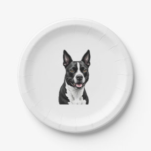 American Staffordshire Terrier Paper Plate
