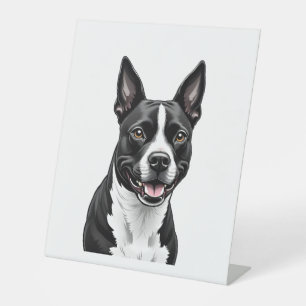 American Staffordshire Terrier Pedestal Sign