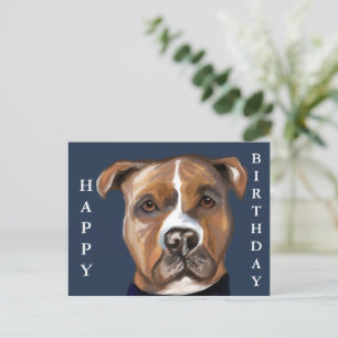 AMERICAN STAFFORDSHIRE TERRIER  POSTCARD