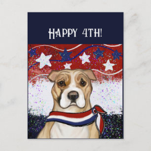 AMERICAN STAFFORDSHIRE TERRIER POSTCARD