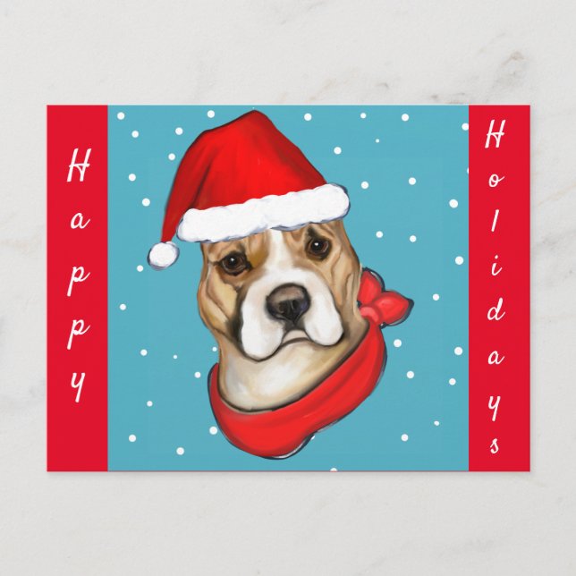 AMERICAN STAFFORDSHIRE TERRIER POSTCARD (Front)