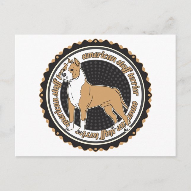 American Staffordshire Terrier Postcard (Front)