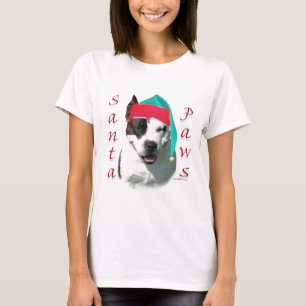 American Staffordshire Terrier Santa Paws T-Shirt