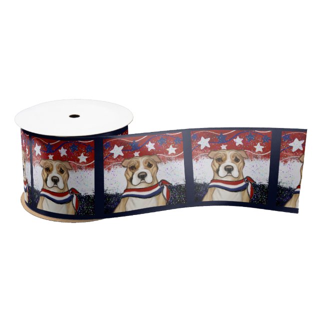 AMERICAN STAFFORDSHIRE TERRIER       SATIN RIBBON (Spool)