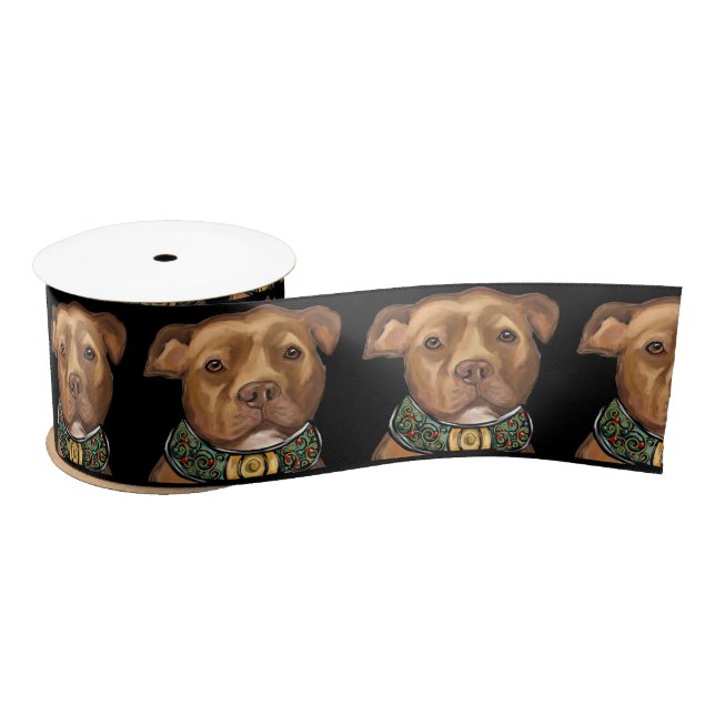 AMERICAN STAFFORDSHIRE TERRIER SATIN RIBBON (Spool)