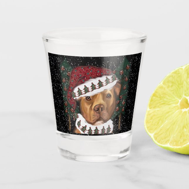 American Staffordshire Terrier  Shot Glass (Front)