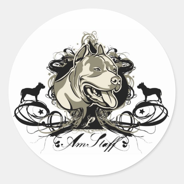 American Staffordshire Terrier Stickers (Front)