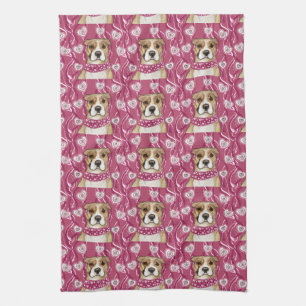 AMERICAN STAFFORDSHIRE TERRIER         TEA TOWEL