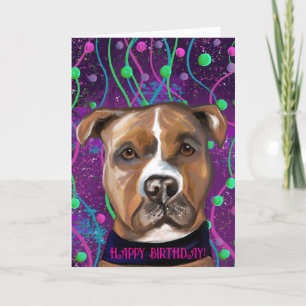 AMERICAN STAFFORDSHIRE TERRIER THANK YOU CARD