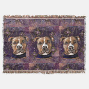 AMERICAN STAFFORDSHIRE TERRIER THROW BLANKET