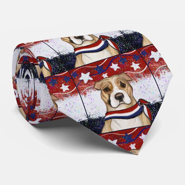 AMERICAN STAFFORDSHIRE TERRIER       TIE (Rolled)