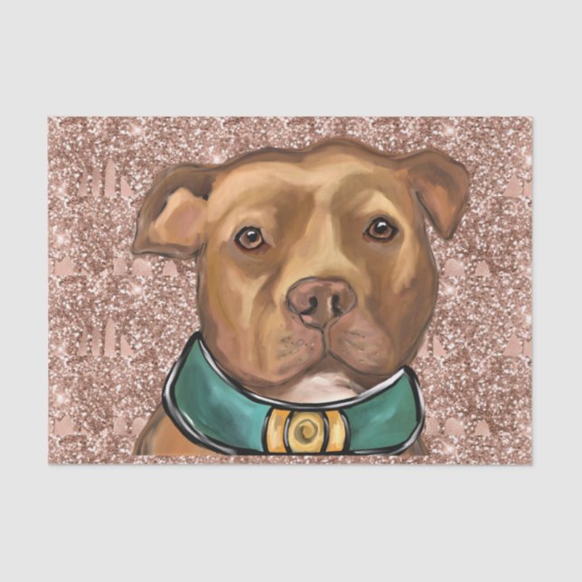 AMERICAN STAFFORDSHIRE TERRIER    TISSUE PAPER (Front)