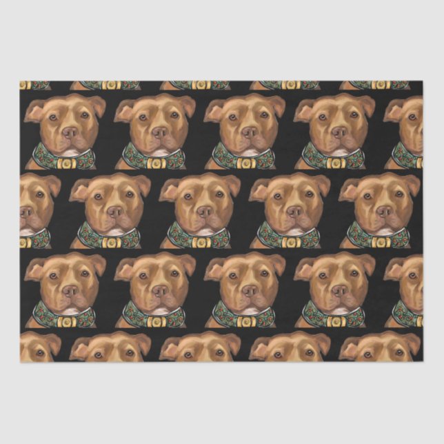AMERICAN STAFFORDSHIRE TERRIER   TISSUE PAPER (Front)