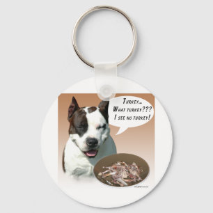 American Staffordshire Terrier Turkey Key Ring