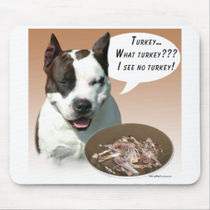 American Staffordshire Terrier Turkey Mouse Mat