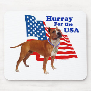 American Staffordshire Terrier USA Mouse Mat