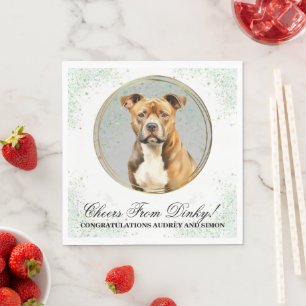American Staffordshire Terrier Wedding Napkins