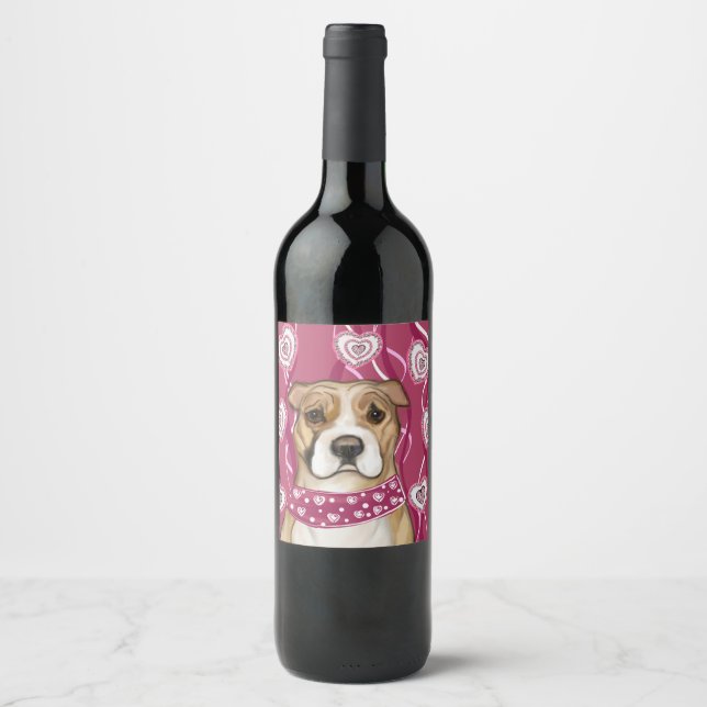 AMERICAN STAFFORDSHIRE TERRIER            WINE LABEL (Front)