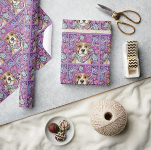 AMERICAN STAFFORDSHIRE TERRIER WRAPPING PAPER