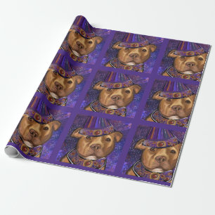 AMERICAN STAFFORDSHIRE   WRAPPING PAPER