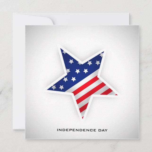 American Star 4th of July Party Invitations (Front)