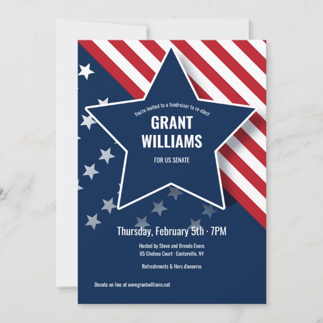 American Star Fundraiser Invitation (Front)
