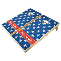 American Stars Red Stripe Name Graphic