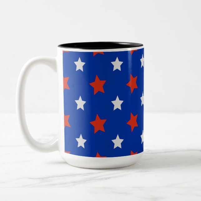 American Stars Two-Tone Coffee Mug (Left)
