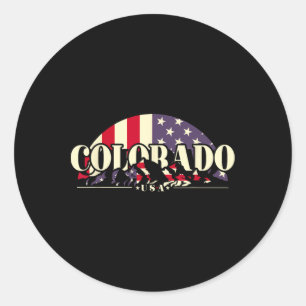 American State Colorado Classic Round Sticker