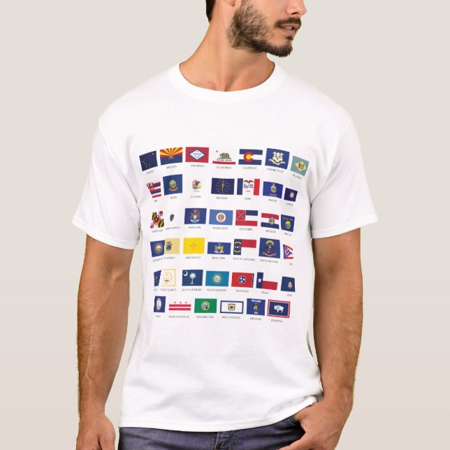 American State Flags T-Shirt (Front)
