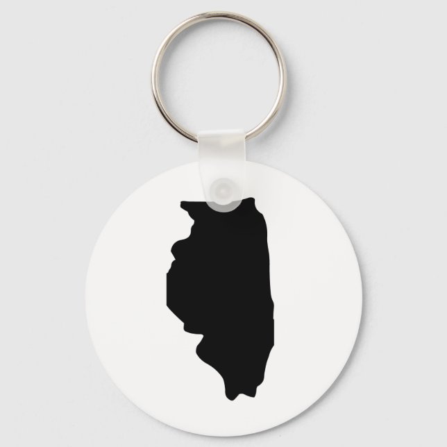 American State of Illinois Key Ring (Front)