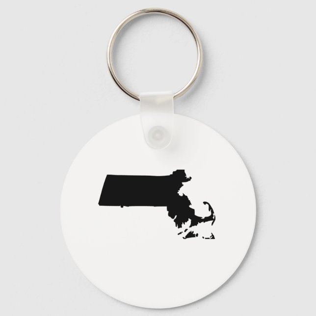 American State of Massachusetts Key Ring (Front)
