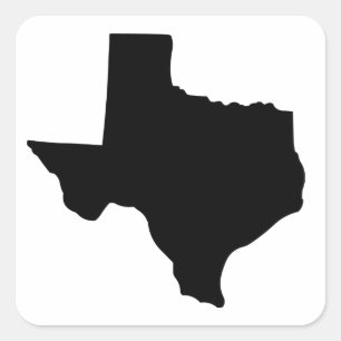 American State of Texas Square Sticker