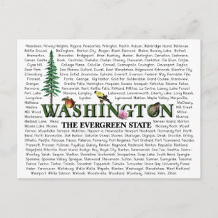 American States - Washington Postcard
