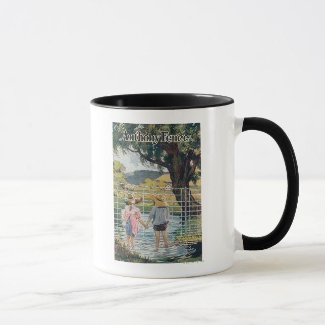 American Steel & Wire Co Fence Pond and Kids Mug (Right)