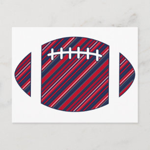 American Striped Footall Postcard