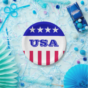 American Style Paper Plate