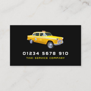 American Style Taxi Cab, Price List Business Card