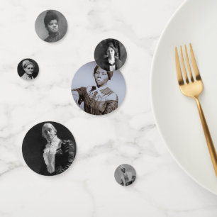American Suffrage Women Leaders Table Scatter Confetti