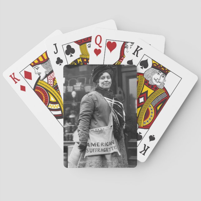 American Suffragette, 1910 Playing Cards (Back)