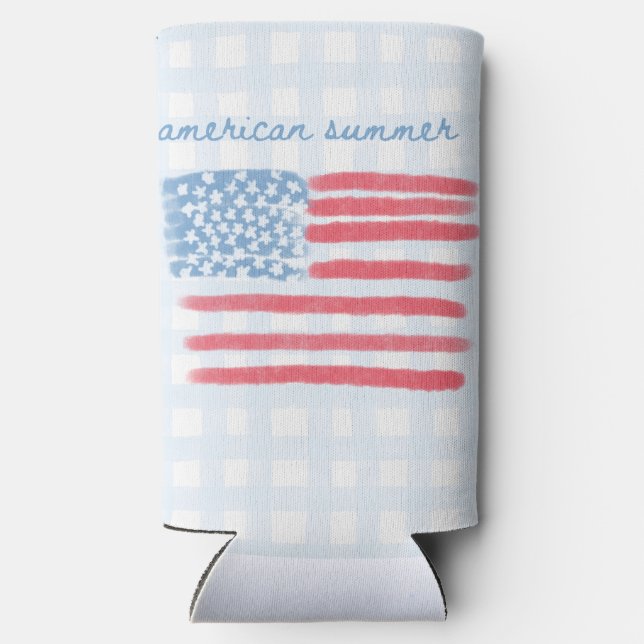 American Summer Seltzer Can Cooler (Back)