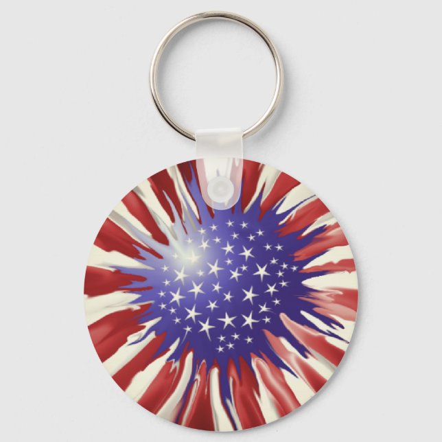 American sunflower key ring (Back)
